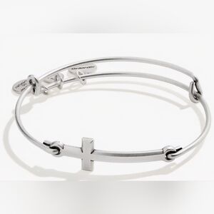Alex Ani Spiritual Armor Cross Inline Charm Bracelet